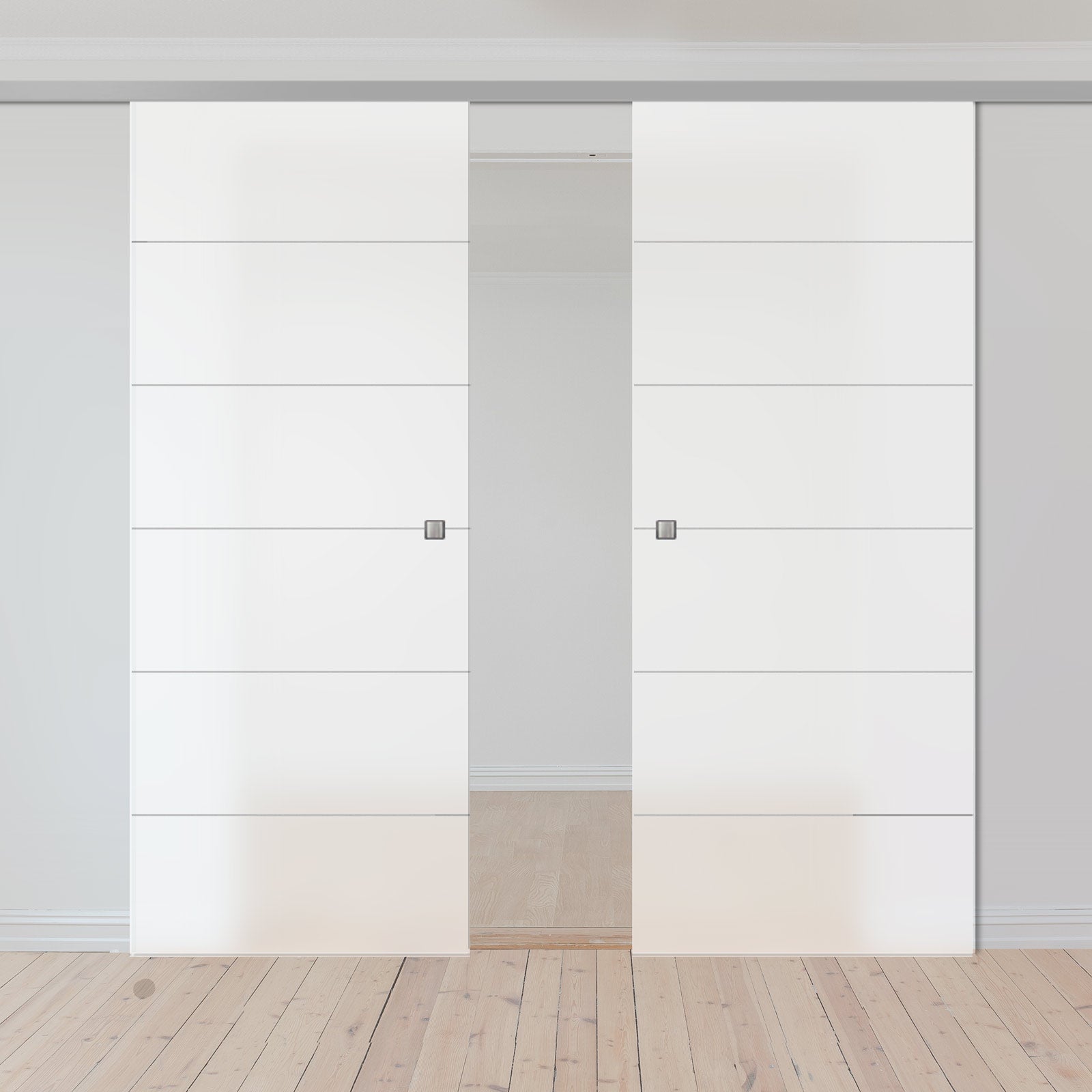 Double Glass Sliding Door - Drem 8mm Obscure Glass - Obscure Printed Design - Planeo 60 Pro Kit