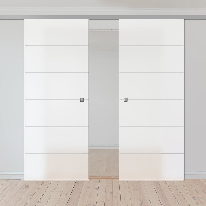 Double Glass Sliding Door - Drem 8mm Obscure Glass - Obscure Printed Design - Planeo 60 Pro Kit
