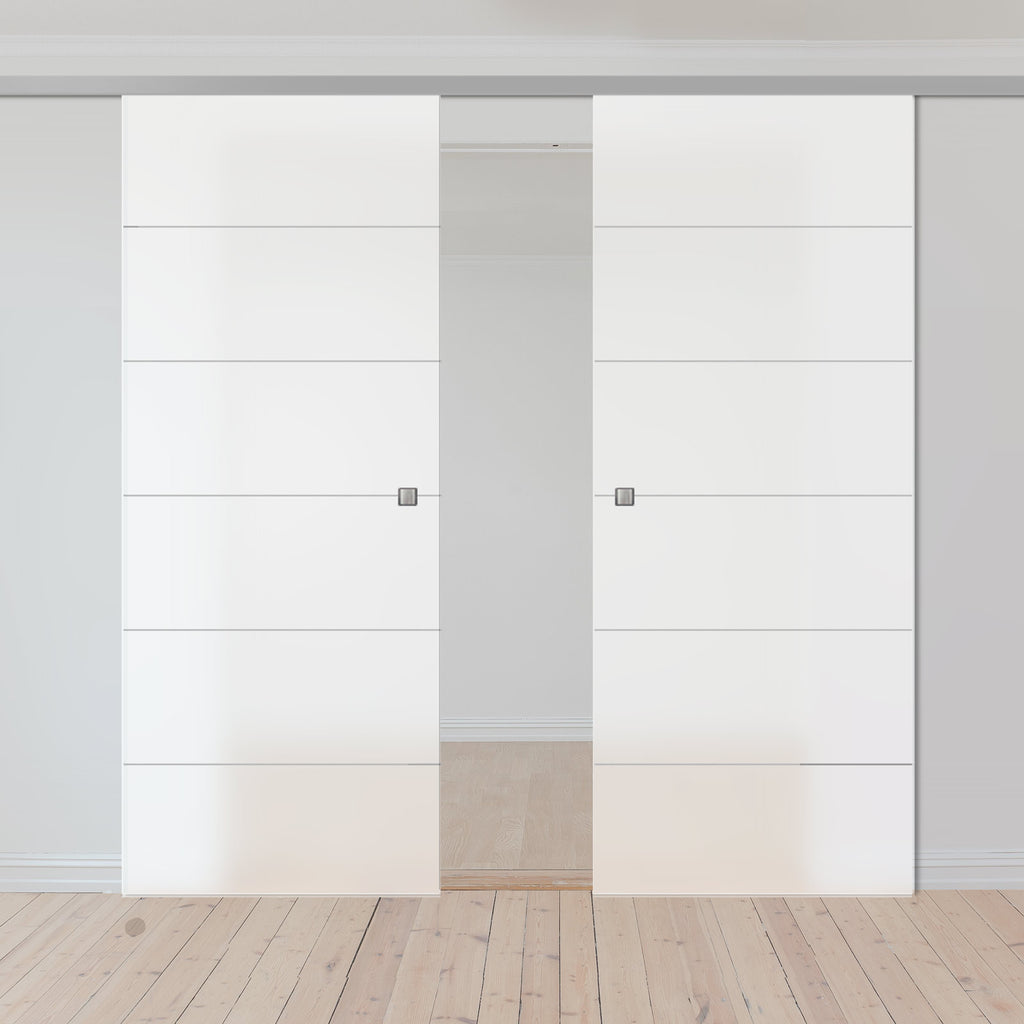 Double Glass Sliding Door - Drem 8mm Obscure Glass - Obscure Printed Design - Planeo 60 Pro Kit