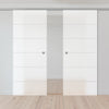 Double Glass Sliding Door - Drem 8mm Obscure Glass - Obscure Printed Design - Planeo 60 Pro Kit