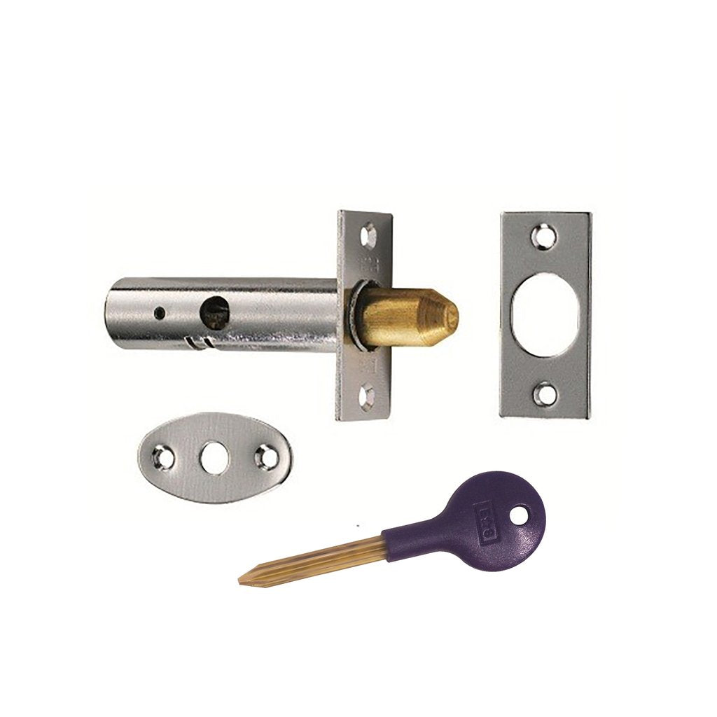 Eurospec DSB8225, Security Door Bolts & Key OR Key Only - 3 Finishes