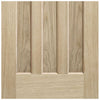 DX 60's Nostalgia Oak Panel Single Evokit Pocket Door Detail