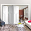 Three Folding Doors & Frame Kit - DX30's 3+0 Folding Panel Door - White Primed