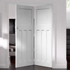 Bespoke Thrufold DX 1930's White Primed Panel Folding 2+0 Door