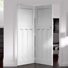 Bespoke Thrufold DX 1930's White Primed Panel Folding 2+0 Door