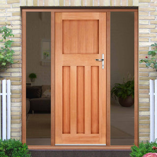 Image: DX30's Style External Hardwood Door and Frame Set - Two Unglazed Side Screens, From LPD Joinery