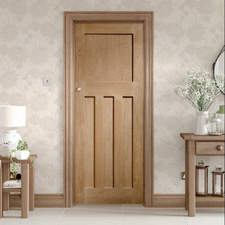 Image: 1930 style period oak panel door