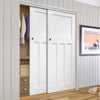 Bespoke Thruslide DX 1930's 2 Door Wardrobe and Frame Kit - White Primed - White Primed