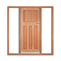DX30's Style External Hardwood Door and Frame Set - Two Unglazed Side Screens, From LPD Joinery