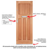 DX 30's Style Exterior Hardwood Door