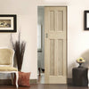 DX 60's Nostalgia Oak Panel Absolute Evokit Single Pocket Doors