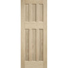 DX 60's Nostalgia Oak Veneer Staffetta Twin Telescopic Pocket Doors