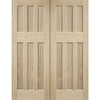 DX 60's Nostalgia Oak Panel Door Pair