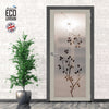 Artisan Solid Wood Internal Door - Birch Tree 6mm Obscure Glass - Clear Printed Design - Eco-Urban® 6 Premium Primed Colour Choices