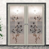 Artisan Solid Wood Internal Door Pair - Birch Tree 6mm Obscure Glass - Clear Printed Design - Eco-Urban® 6 Premium Primed Colour Choices