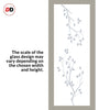 Eco-Urban Artisan Door - Birch Tree 6mm Obscure Glass - Clear Printed Design - 4 Premium Primed Colour Choices