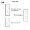 Eco-Urban Artisan Door - Birch Tree 6mm Obscure Glass - Clear Printed Design - 4 Premium Primed Colour Choices