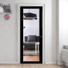Artisan Solid Wood Internal Door - Drem 6mm Clear Glass - Obscure Printed Design - Eco-Urban® 6 Premium Primed Colour Choices