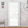 Artisan Solid Wood Internal Door - Drem 6mm Obscure Glass - Obscure Printed Design - Eco-Urban® 6 Premium Primed Colour Choices