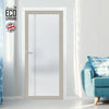Eco-Urban Artisan Door - Gogar 6mm Obscure Glass - Obscure Printed Design - 4 Premium Primed Colour Choices