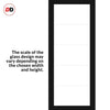 Artisan Solid Wood Internal Door Pair - Gullane 6mm Obscure Glass - Obscure Printed Design - Eco-Urban® 6 Premium Primed Colour Choices