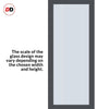 Artisan Solid Wood Internal Door - Juniper 6mm Clear Glass - Obscure Printed Design - Eco-Urban® 6 Premium Primed Colour Choices
