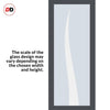 Eco-Urban Artisan® Double Evokit Pocket Door - Roslin 6mm Clear Glass - Obscure Printed Design - Colour & Size Options