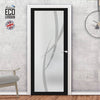 Artisan Solid Wood Internal Door - Stenton 6mm Obscure Glass - Obscure Printed Design - Eco-Urban® 6 Premium Primed Colour Choices