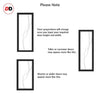 Artisan Solid Wood Internal Door Pair - Stenton 6mm Obscure Glass - Obscure Printed Design - Eco-Urban® 6 Premium Primed Colour Choices