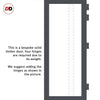 Artisan Solid Wood Internal Door Pair - Winton 6mm Obscure Glass - Clear Printed Design - Eco-Urban® 6 Premium Primed Colour Choices