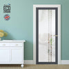 Artisan Solid Wood Internal Door - Winton 6mm Obscure Glass - Clear Printed Design - Eco-Urban® 6 Premium Primed Colour Choices