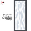 Eco-Urban Artisan Single Absolute Evokit Pocket Door - Zebra Animal Print 6mm Clear Glass - Obscure Printed Design - Colour & Size Options