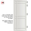 Leith 9 Panel Solid Wood Internal Door UK Made DD6316 - Eco-Urban® Cloud White Premium Primed