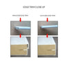 Shaker Glazed Lightly Grained Internal PVC Door Pair - Glass Options