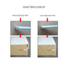 Classic Grained Internal PVC Door - Starburst Style Clear Glass