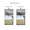 White PVC door edge trim image