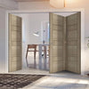 Three Folding Doors & Frame Kit - Edmonton Light Grey 2+1 - Prefinished