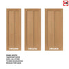 J B Kind Oak Shaker Eiger Fire Door - 1/2 Hour Fire Rated