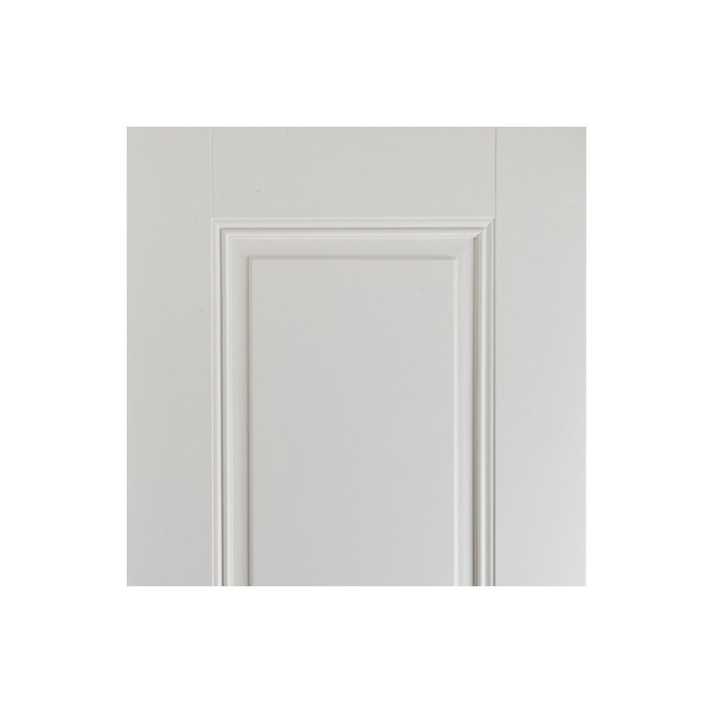 Two Sliding Wardrobe Doors & Frame Kit - Eindhoven 1 Panel Door - White Primed