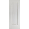 Two Sliding Wardrobe Doors & Frame Kit - Eindhoven 1 Panel Door - White Primed