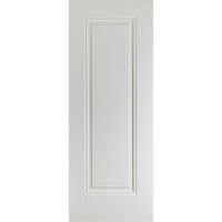 Four Sliding Wardrobe Doors & Frame Kit - Eindhoven 1 Panel Door - White Primed