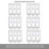 ThruEasi Room Divider - Eindhoven 1 Pane White Primed Clear Glass Double Doors with Single Side