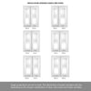 ThruEasi Room Divider - Eindhoven 1 Pane White Primed Clear Glass Door with Single Side