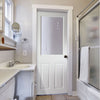 White PVC eldon internal door clear cut lines and crysta