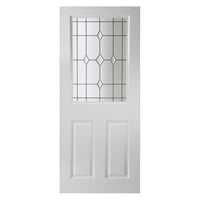 Eldon Grained PVC Door Pair - Galaxy Style Glass