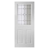 White PVC door on white background
