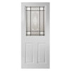 White PVC door on white background