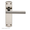 Steelworx CSLP1164B T-Bar Lever Handles on Latch Backplate - 2 Finishes
