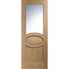 Bespoke Thruslide Calabria Oak Glazed 4 Door Wardrobe and Frame Kit