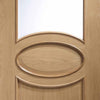 Bespoke Thruslide Calabria Oak Glazed 4 Door Wardrobe and Frame Kit